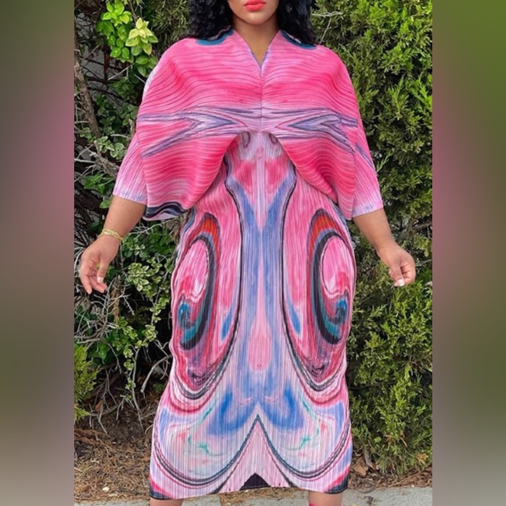 Tri Color Dress. OS.